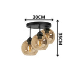 plafondlamp industrieel amber bol woonkamer slaapkamer