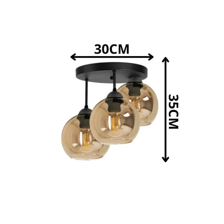 plafondlamp industrieel amber bol woonkamer slaapkamer