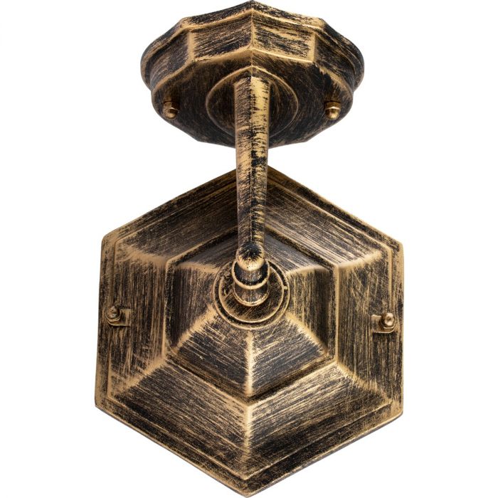 Udendørs væglampe Down – E27 facadelygte i patina-stil