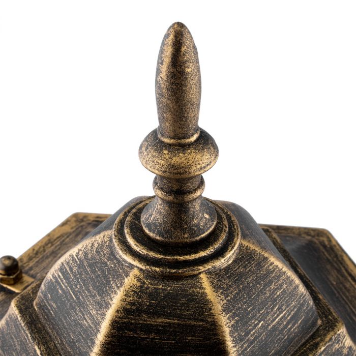 Udendørs havelampe – Lavtstående lanterne 40 cm – Aluminium – Antik guld