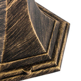 Udendørs havelampe – Lavtstående lanterne 40 cm – Aluminium – Antik guld