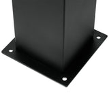 Udendørs havelampe – Firkantet stående stang 74 cm – Sort – E27-fatning