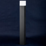 Udendørs havelampe – Firkantet stående stang 74 cm – Sort – E27-fatning