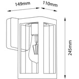 Udendørs væglampe med E27-fatning - Velegnet til have eller facade