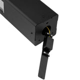 Udendørslampe til havestang - sort aluminium og glas - 50cm - E27-fatning - stående havebelysning