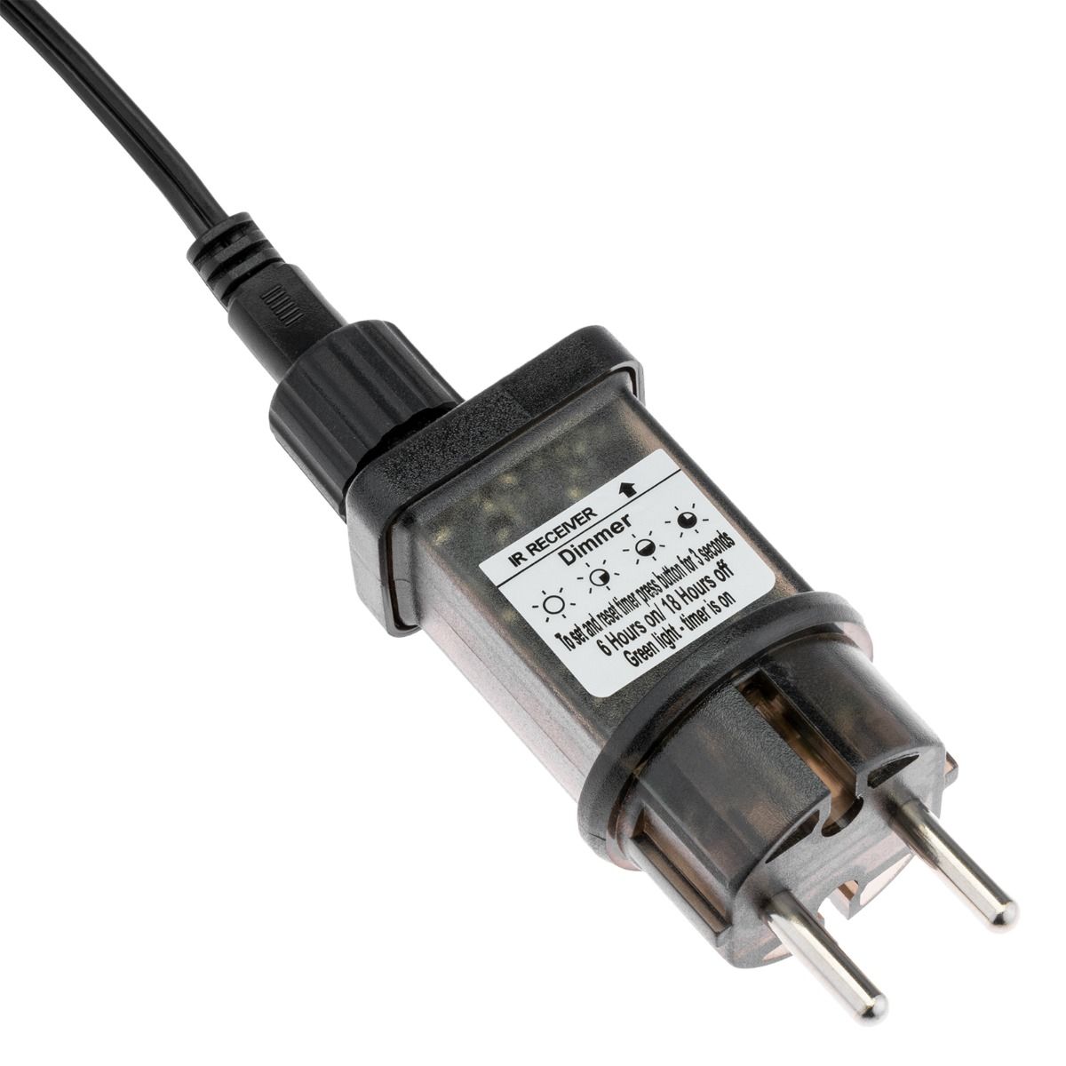 Udendørs lyskæde 15,2m – 30x LED-kugler 3000K med fjernbetjening