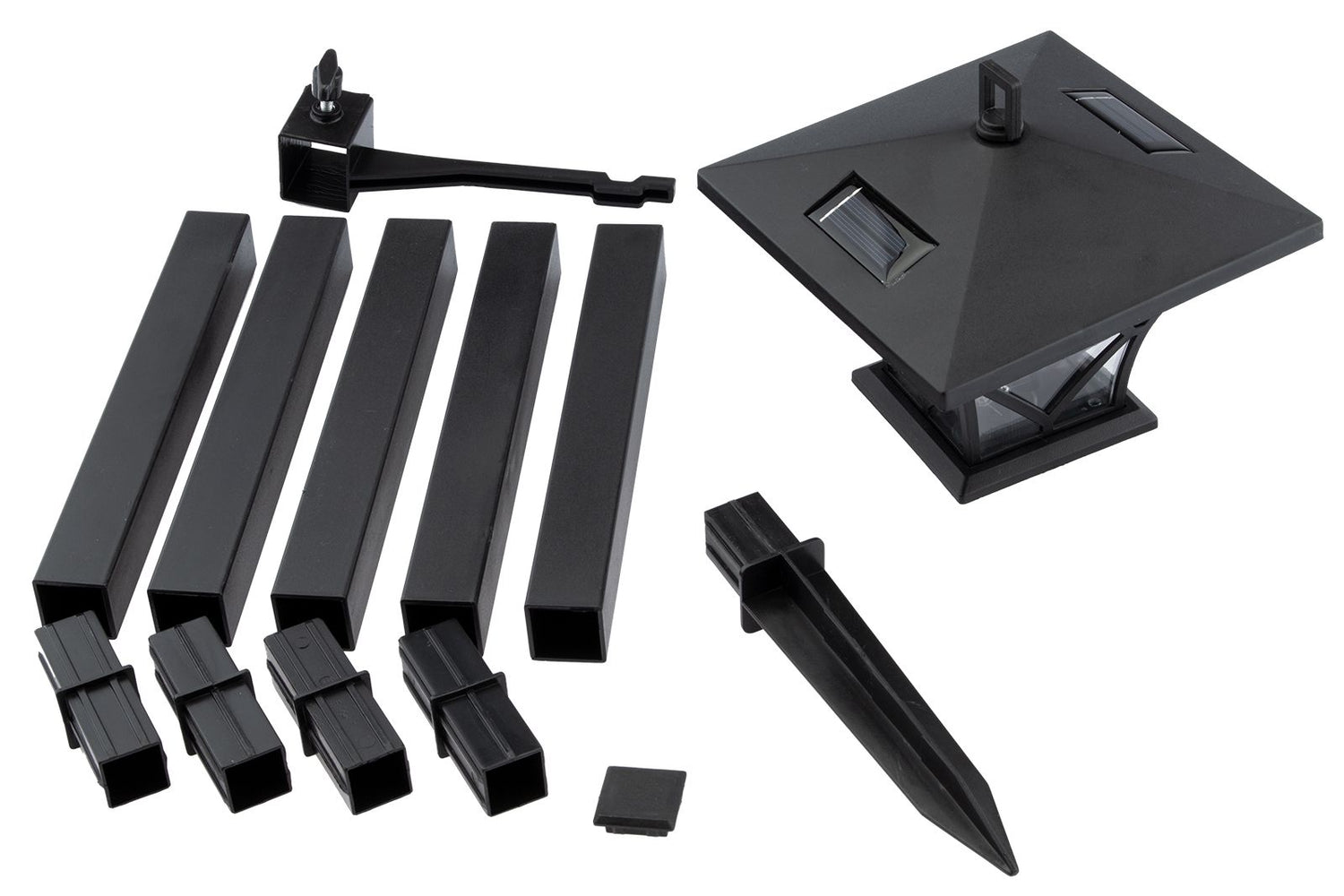 Solcelledrevet havelampe – LED udendørs lanterne – 150 cm