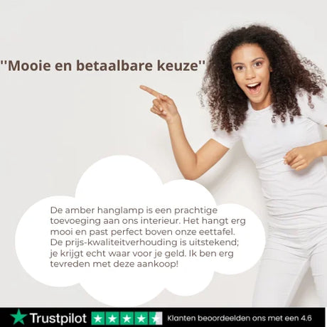 Hanglamp Amber 4-lichts industrieel voor eetkamer
