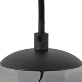 Marie pendellampe - Sort med falmet glas - 5 lyspunkter - Rund