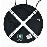 Pendellampe Sort - Ravfarvet Glas - 3 Lys - Joyce