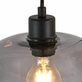 Remco Pendellampe – 3 Lys – Røget Glaskugler