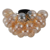 Loftlampe Grape – Moderne ravfarvet glaslampe