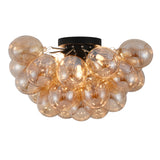 Loftlampe Grape – Moderne ravfarvet glaslampe
