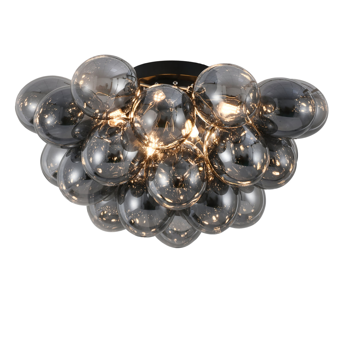 Loftlampe Grape – Moderne røgfarvet glaslampe
