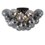 Loftlampe Grape – Moderne ravfarvet glaslampe