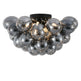 Loftlampe Grape – Moderne ravfarvet glaslampe