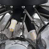 Loftlampe Grape – Moderne røgfarvet glaslampe