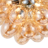 Hængelampe Grape – Moderne ravfarvet glaslampe