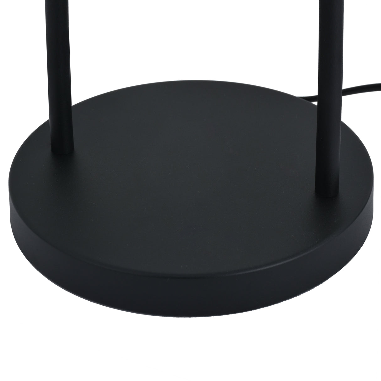 Bordlampe Tess - Sort med røgfarvet glas