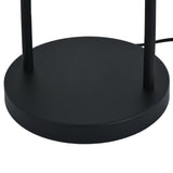 Bordlampe Tess - Sort med røgfarvet glas