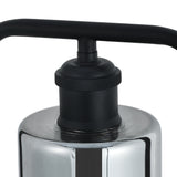 Bordlampe Tess - Sort med røgfarvet glas