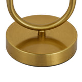 Bordlampe Linda - Messing med ravfarvet glas - 2 lys