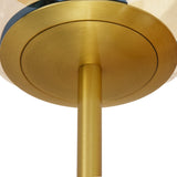 Bordlampe Linda - Messing med ravfarvet glas - 2 lys