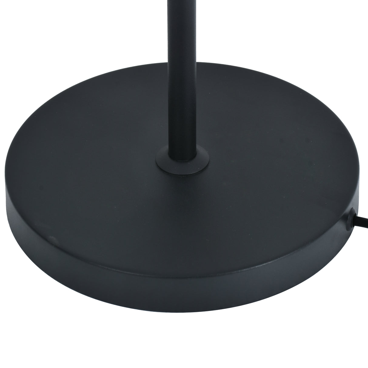 Gulvlampe Fleur - Sort med røgfarvet glas - 3 lys