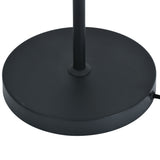 Gulvlampe Fleur - Sort med røgfarvet glas - 3 lys