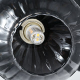 Loftlampe Sort - 3 røgfarvede glaskugler - Yaro