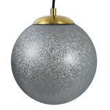 Noor pendellampe - 5 farvede kugler med sort/messing