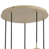 Hanglamp - Beige - 5 Lichts - Woonkamer - Eetkamer - Nova