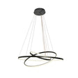 Design Hanglamp Zwart - Dimbaar Led - Drie Ringen - In Hoogte Verstelbaar - Eetkamer - Woonkamer