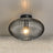 Design Plafondlamp Rond Smokeglas 