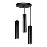 industriële hanglamp zwart kookeiland eettafel 3-lamps