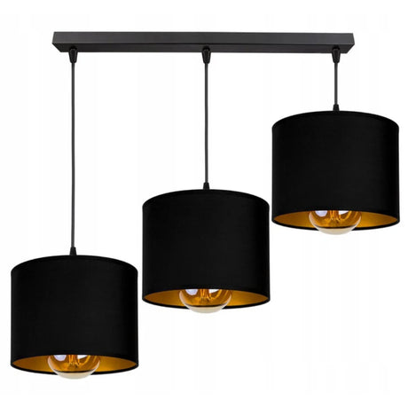 hanglamp goud met kappen voor eettafel of slaapkamer