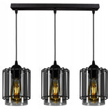 Zwart industriële hanglamp voor eettafel en woonkamer