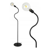 vloerlamp zwart metaal industrieel voor woonkamer of hal