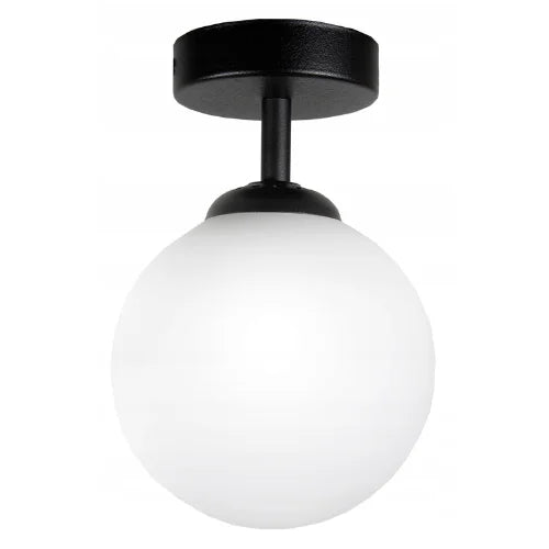 plafondlamp industrieel zwart wit voor woonkamer of hal