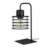 Stoere tafellamp industrieel Boxglow met open metalen frame