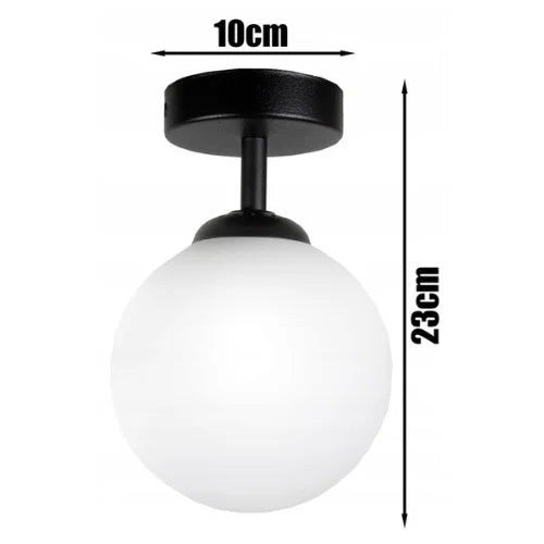 plafondlamp industrieel zwart wit voor woonkamer of hal