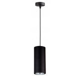 Hanglamp zwart industrieel met E27 fitting en open kap
