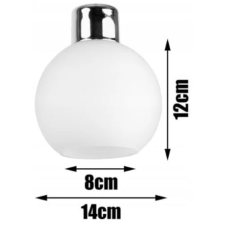 witte bol hanglamp met zes glazen bollen voor woonkamer