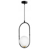 Gouden hanglamp industrieel met zwart voor eettafel