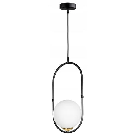 Gouden hanglamp industrieel met zwart voor eettafel