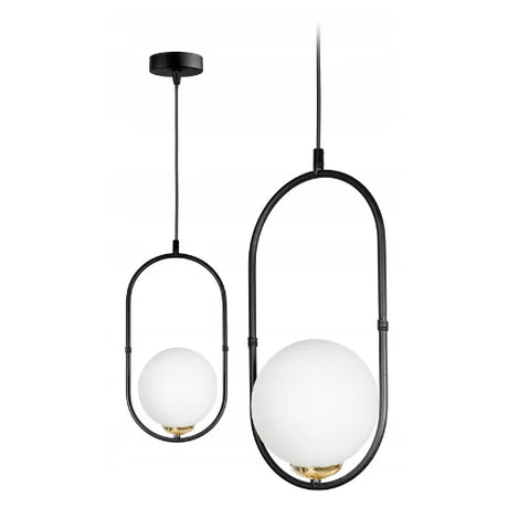 Gouden hanglamp industrieel met zwart voor eettafel