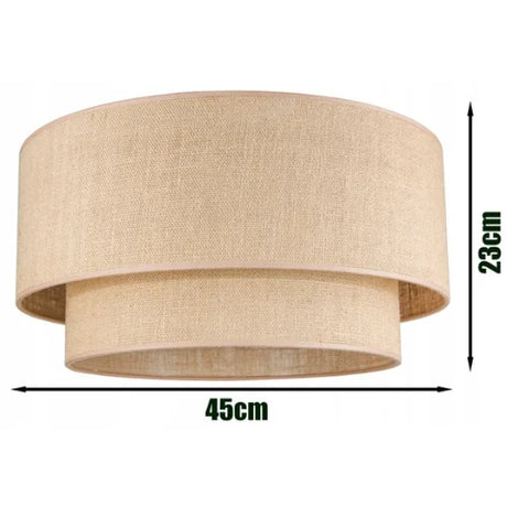 Hanglamp stoffen kap zwart goud voor eetkamer