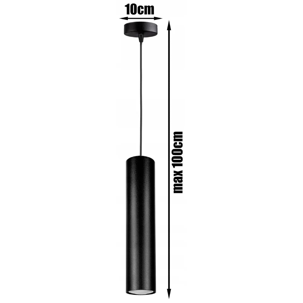 hanglamp zwart industrieel E27 met open metalen kap