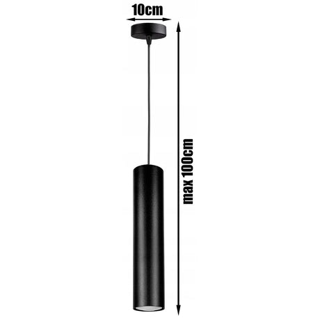 hanglamp zwart industrieel E27 met open metalen kap