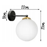 wandlamp industrieel zwart goud voor woonkamer muurverlichting